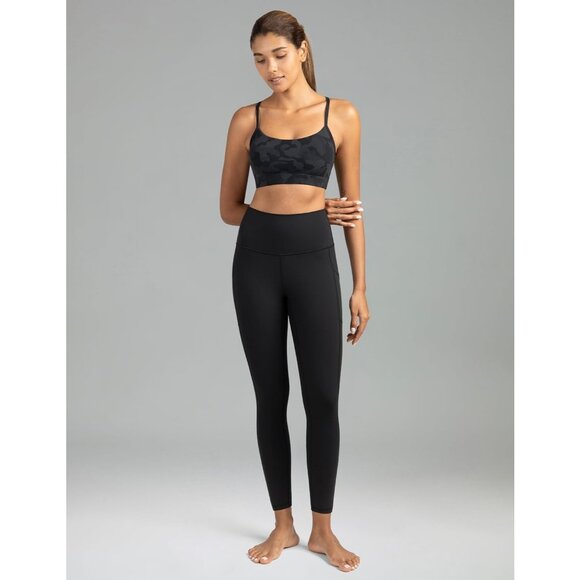 Women's High Waisted Yoga Pants 7/8 Length Leggings with Pockets - Picture 6 of 8